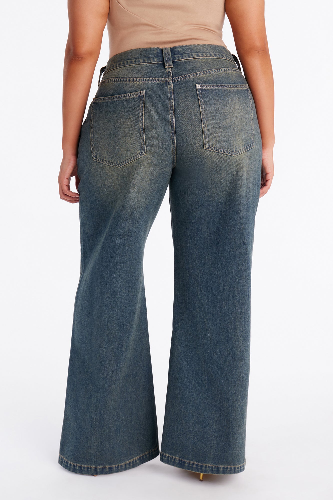 After Hours Low Rise Baggy Jeans - Dark Wash.