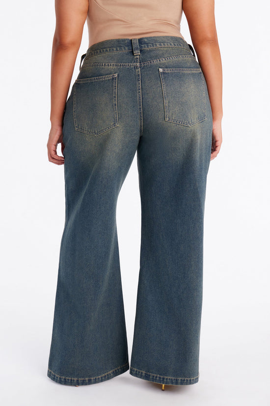 After Hours Low Rise Baggy Jeans - Dark Wash.