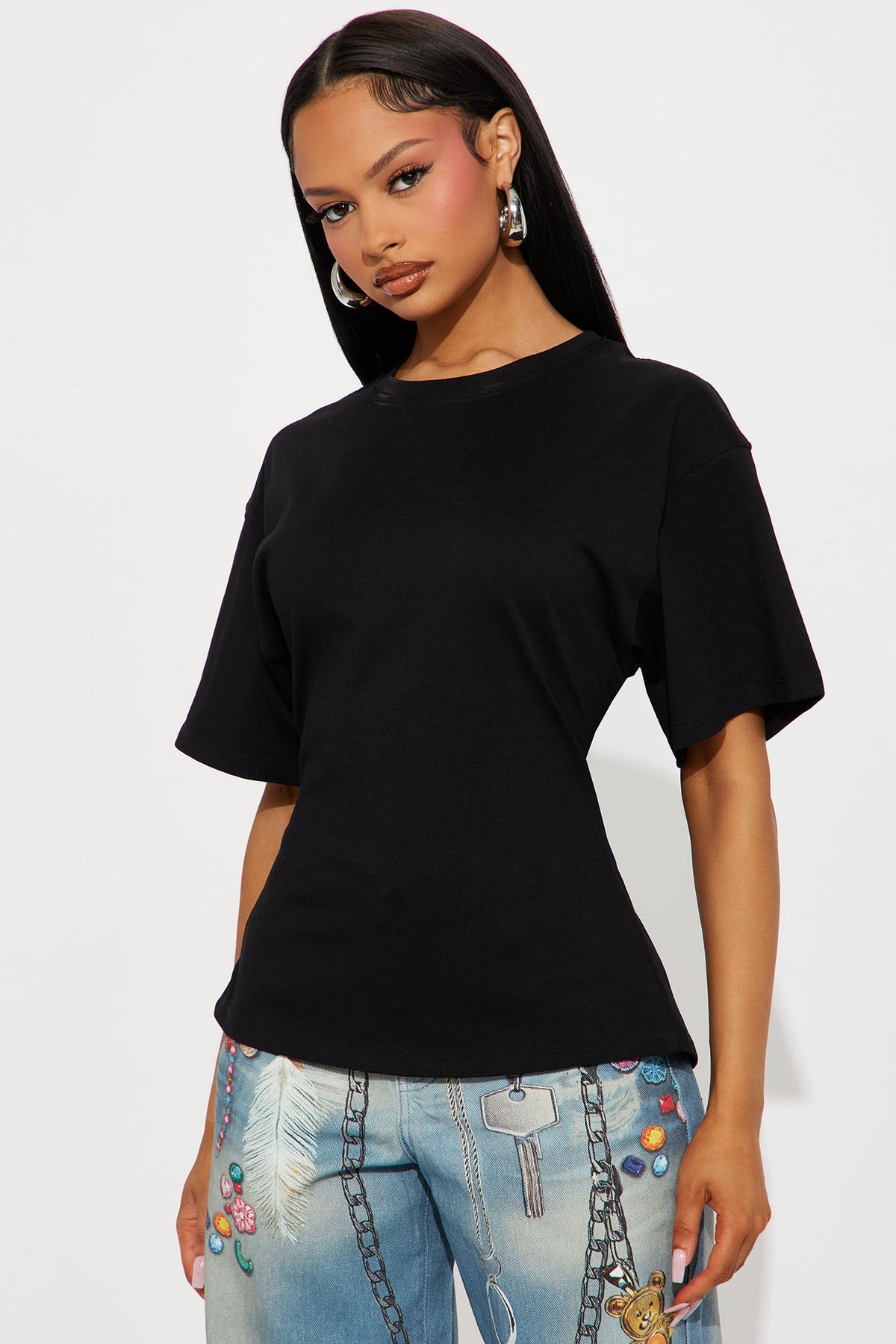 Jayden Fitted T-Shirt - Black.