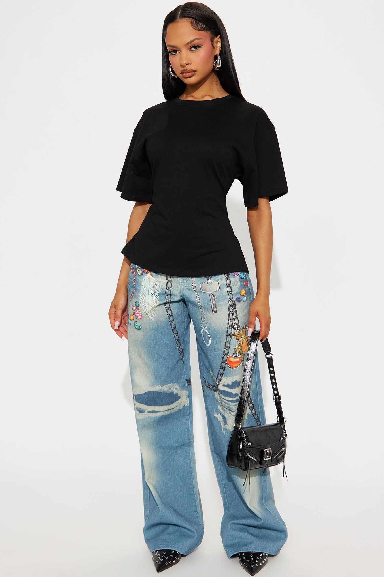 Jayden Fitted T-Shirt - Black.
