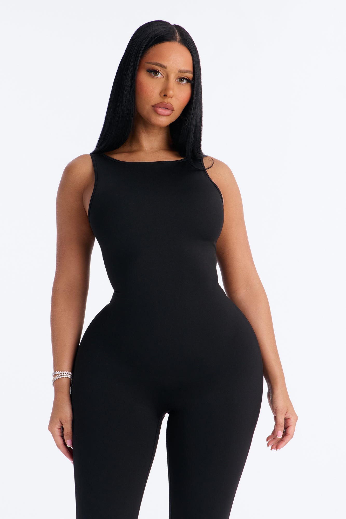 Pilates Body Capri Jumpsuit - Black.