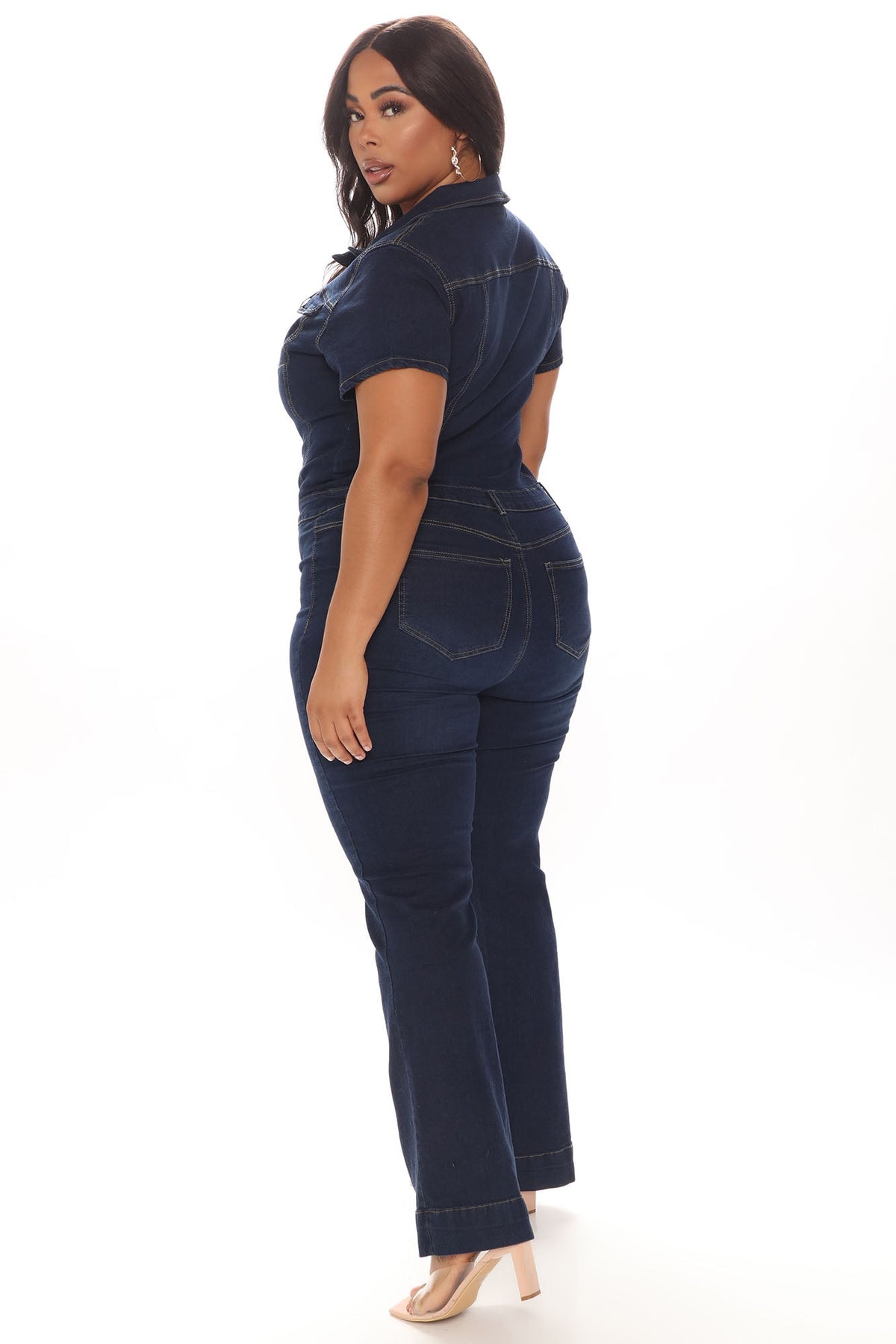 Day Dreaming Denim Jumpsuit - Denim.