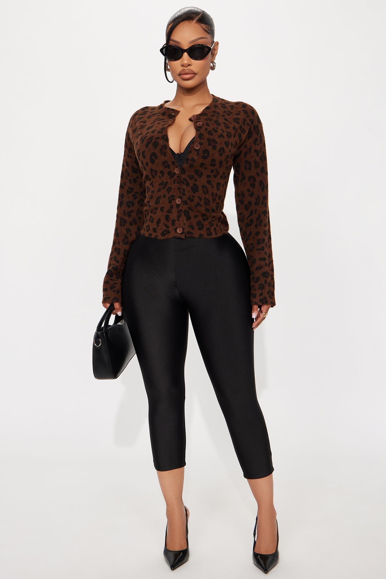 Born Wild Leopard Cardigan - Brown Combo.