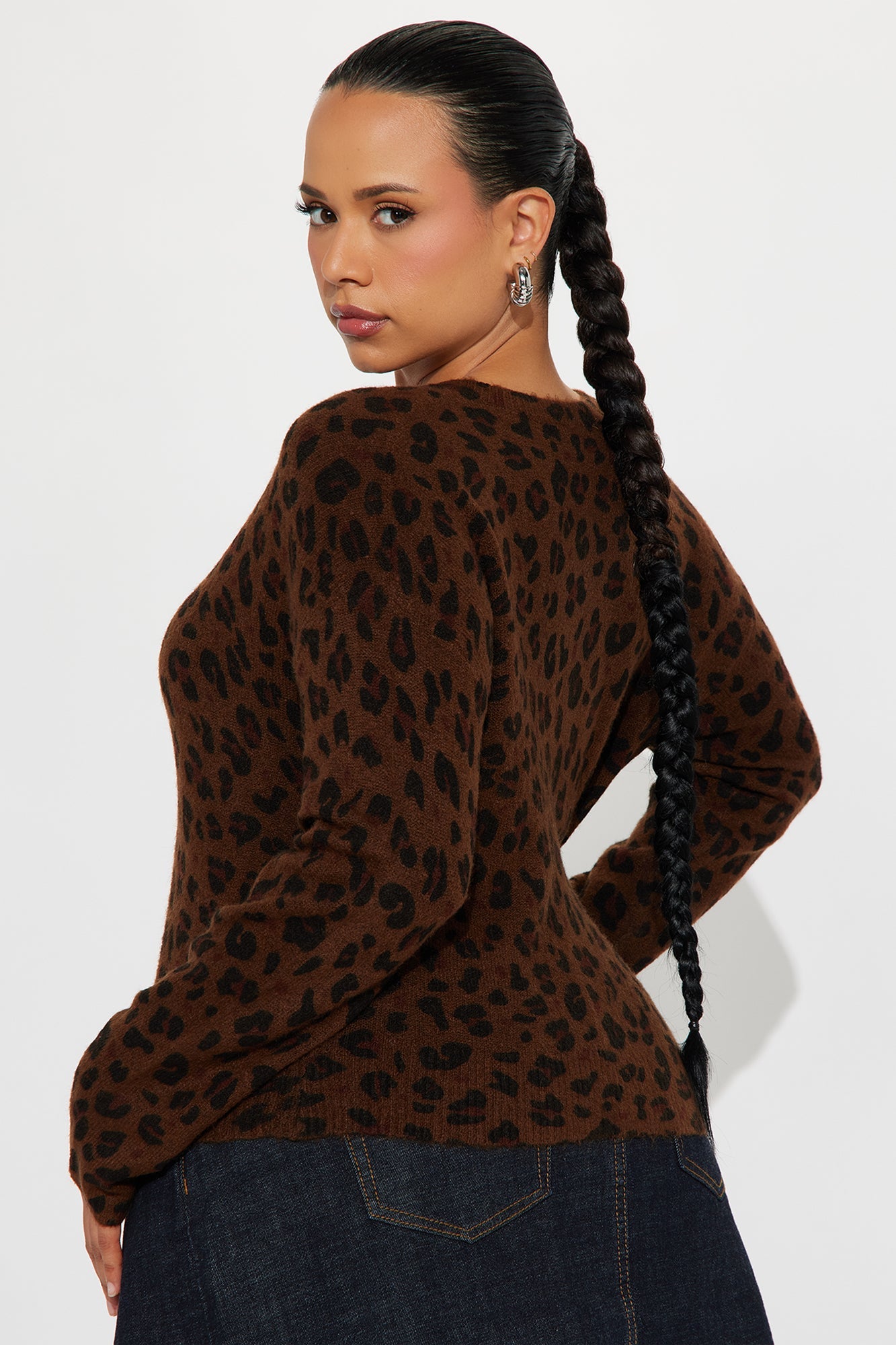Born Wild Leopard Cardigan - Brown Combo.