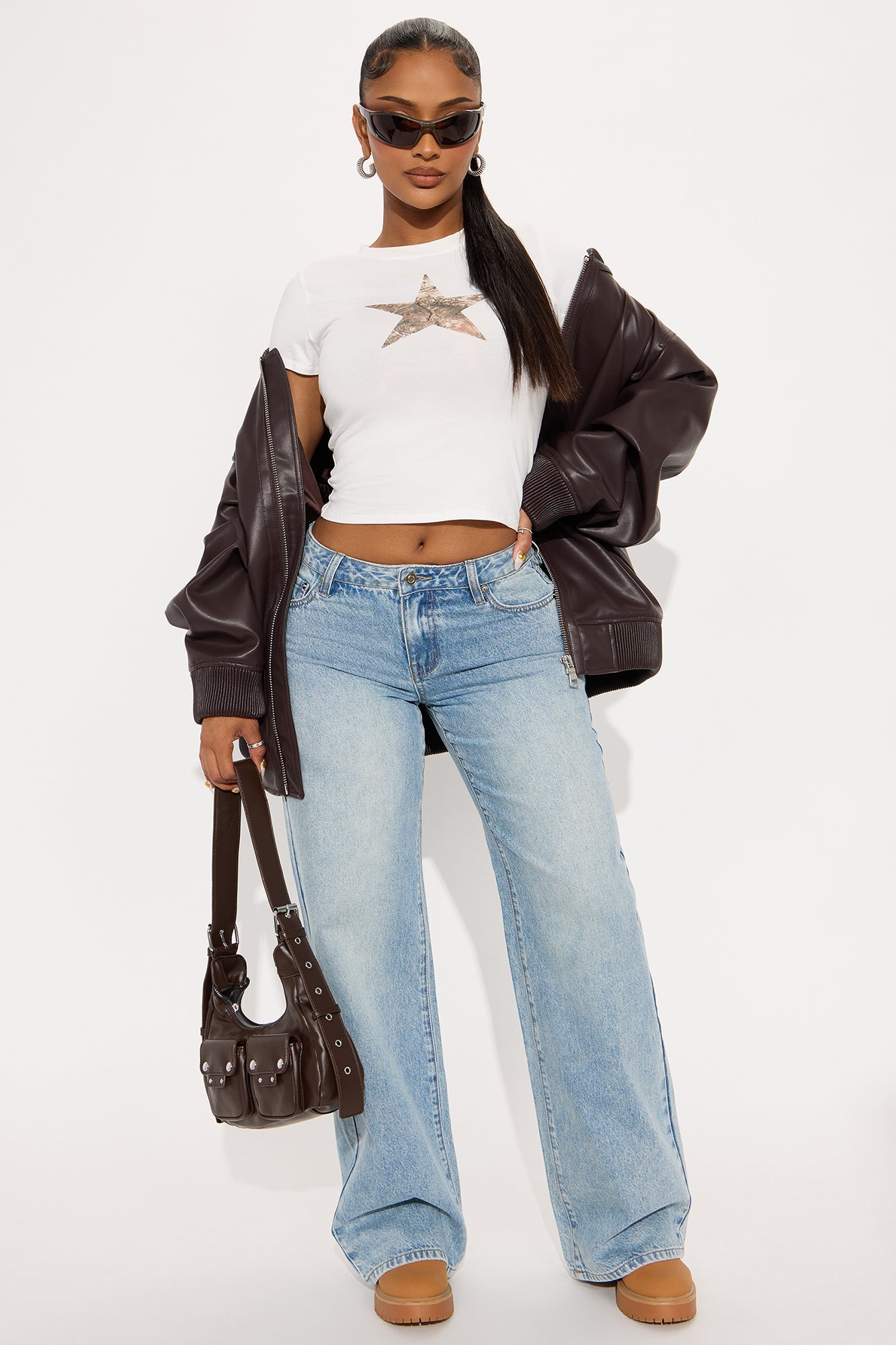 Westside Low Rise Wide Leg Jean - Light Wash.