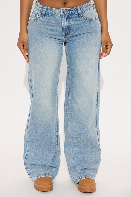 Westside Low Rise Wide Leg Jean - Light Wash.