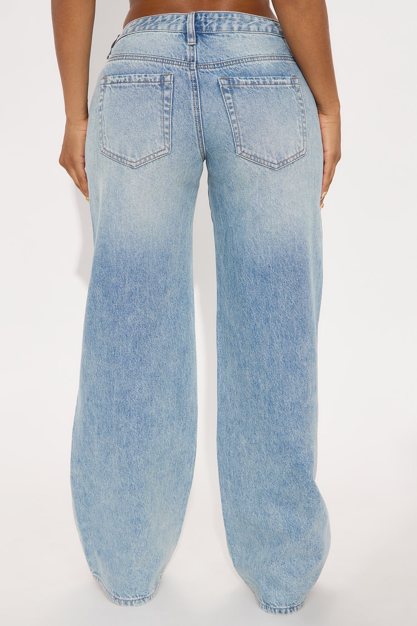 Westside Low Rise Wide Leg Jean - Light Wash.
