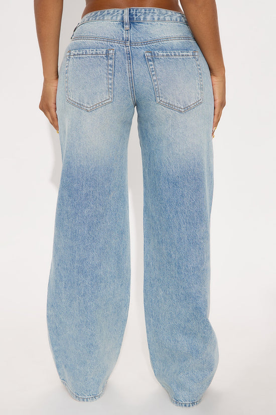 Westside Low Rise Wide Leg Jean - Light Wash.