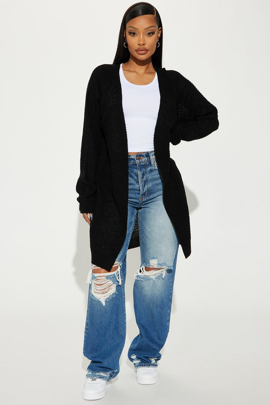 Stayin' Close By Cardigan - Black.