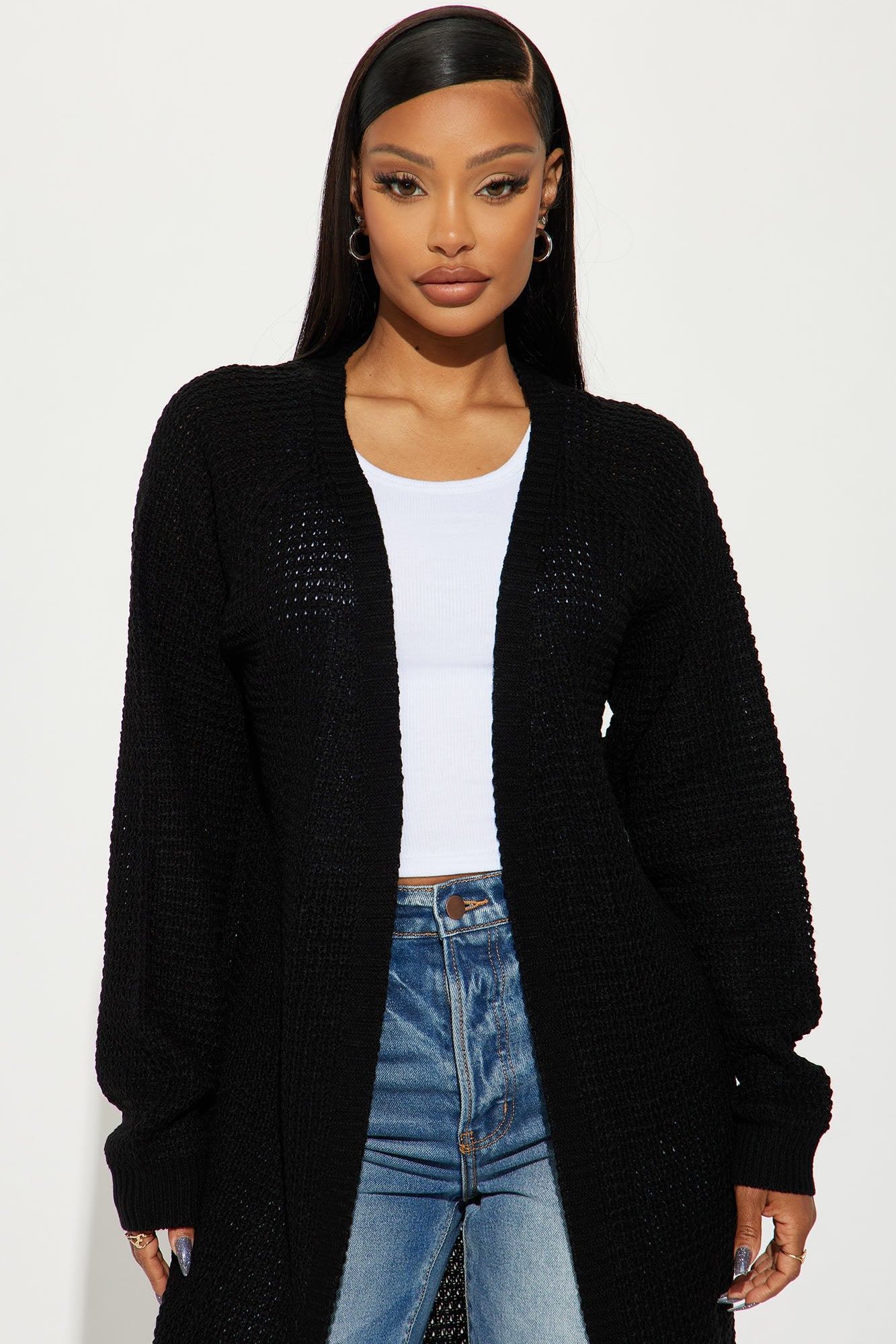 Stayin' Close By Cardigan - Black.