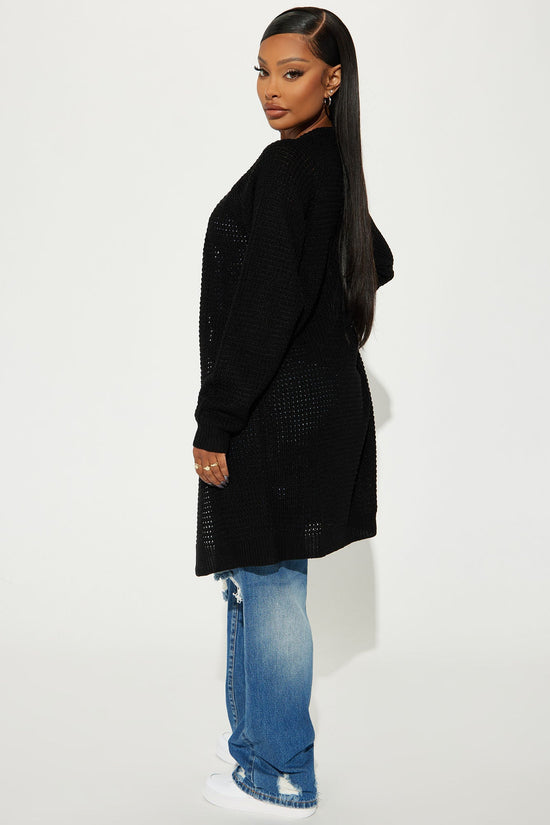 Stayin' Close By Cardigan - Black.