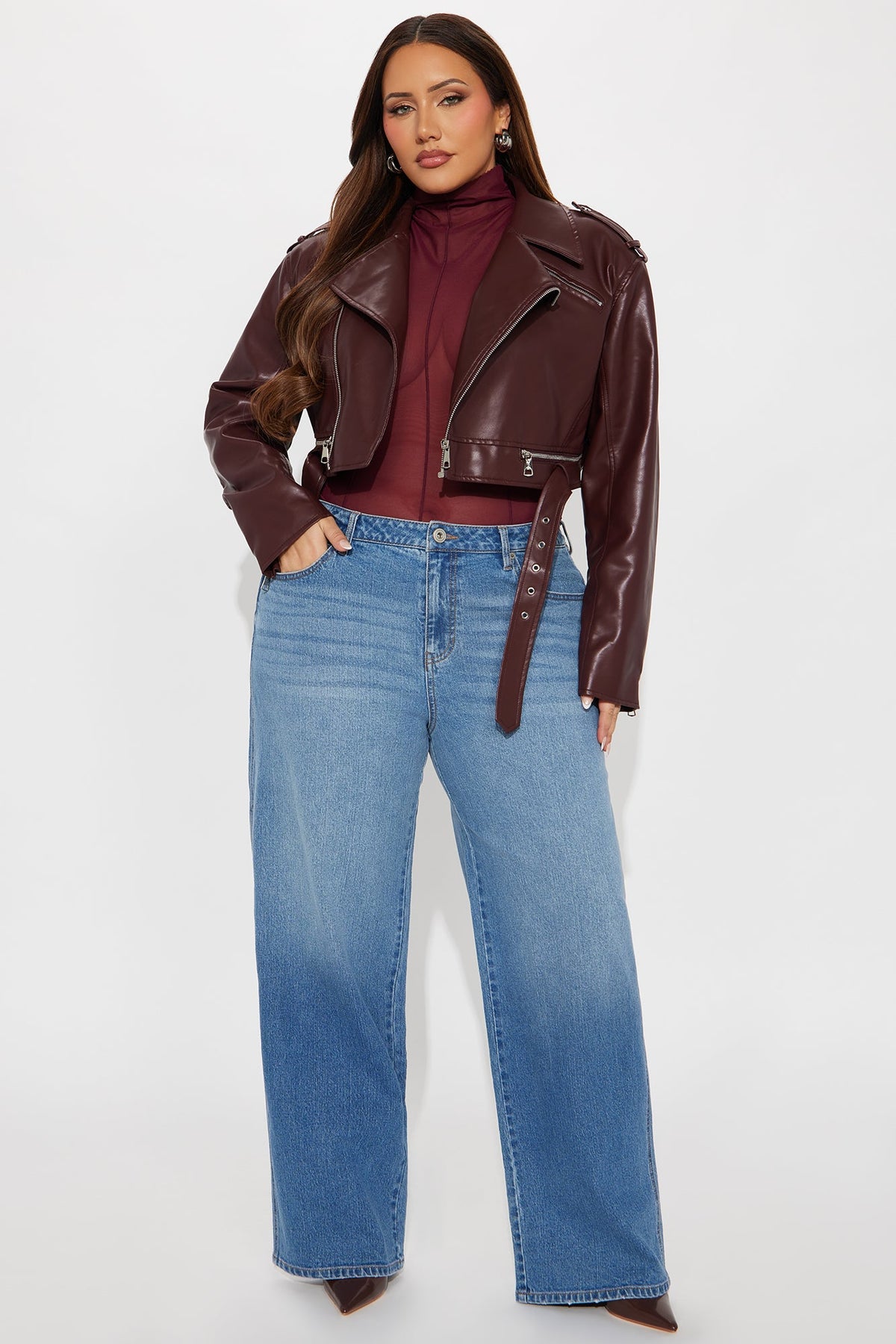Never Changing Wide Leg Jeans - Medium Wash.