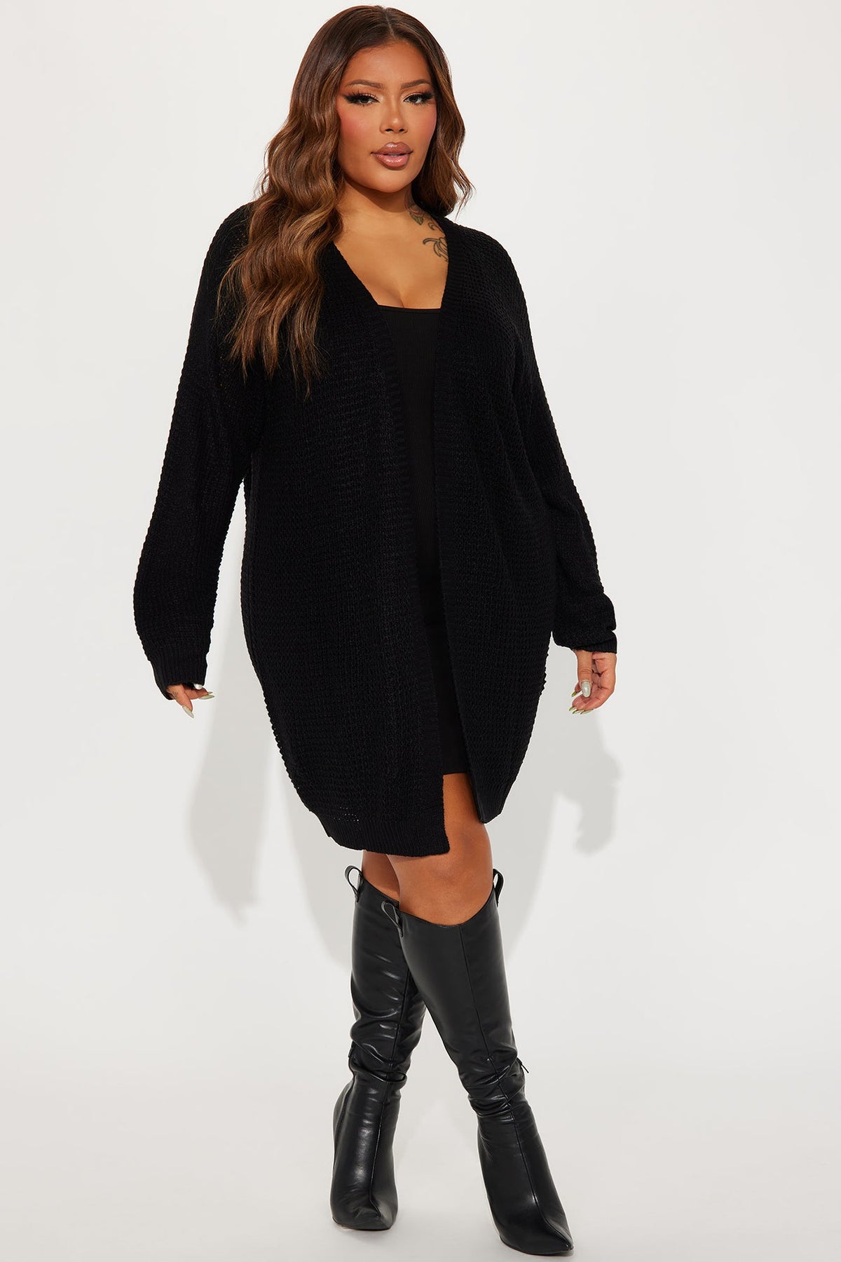 Stayin' Close By Cardigan - Black.