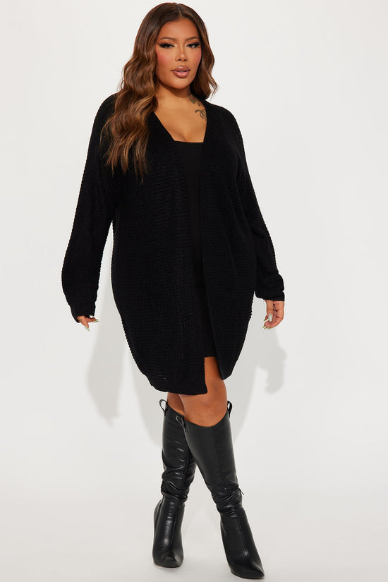 Stayin' Close By Cardigan - Black.