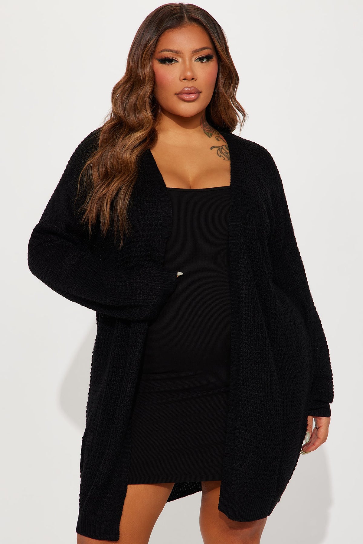 Stayin' Close By Cardigan - Black.