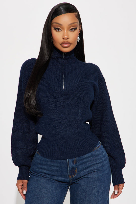 Tell Me About It Sweater - Navy.