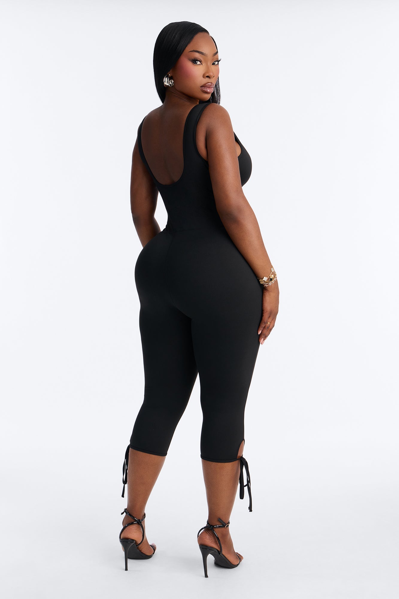 Pilates Body Capri Jumpsuit - Black.