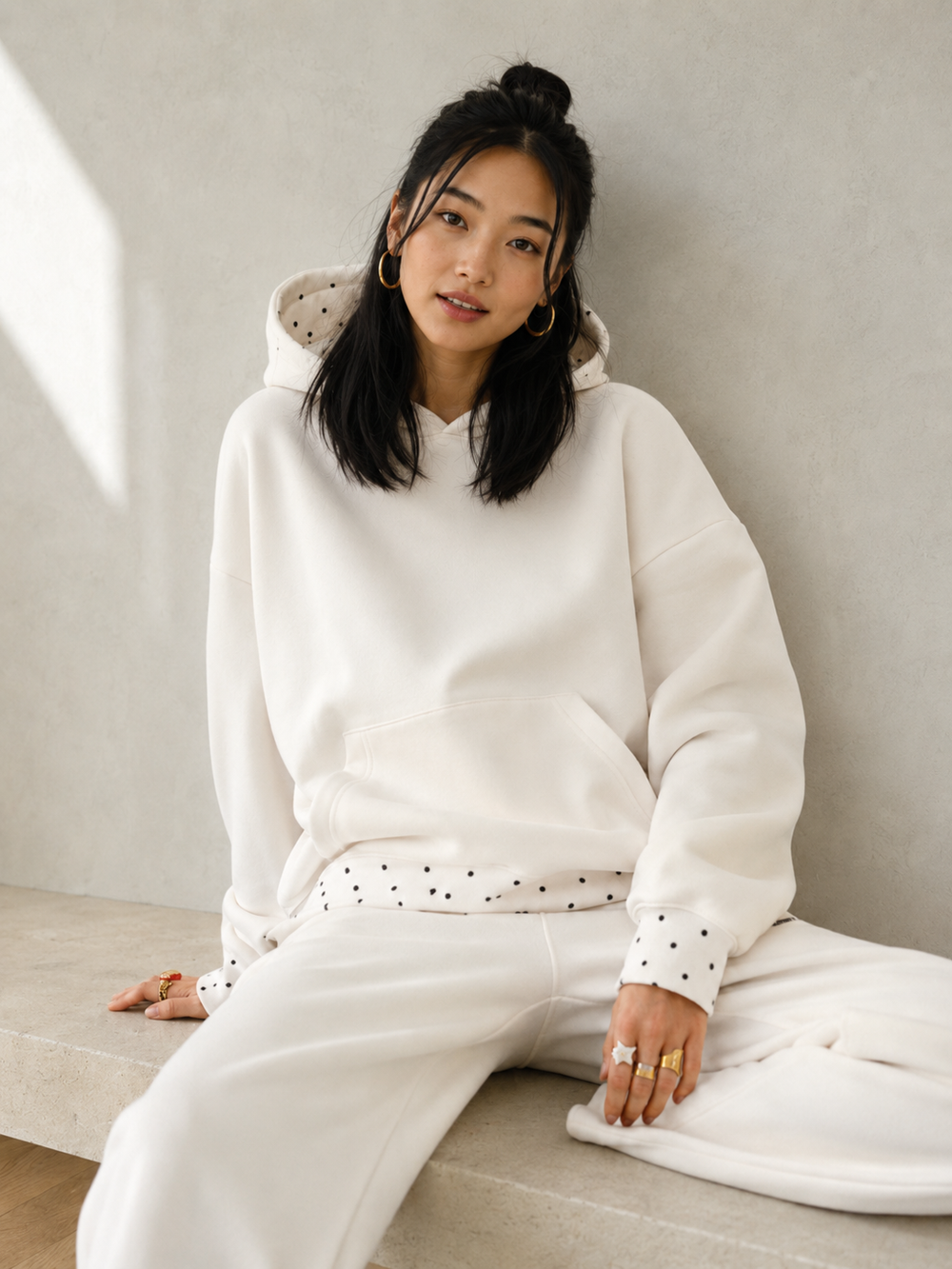 HOODIE POLKA DOT