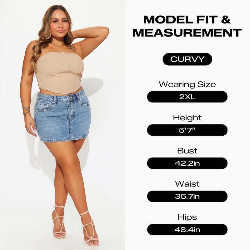 Push-up mini-skirt with BBL effect