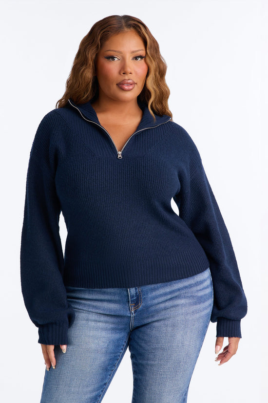 Tell Me About It Sweater - Navy.