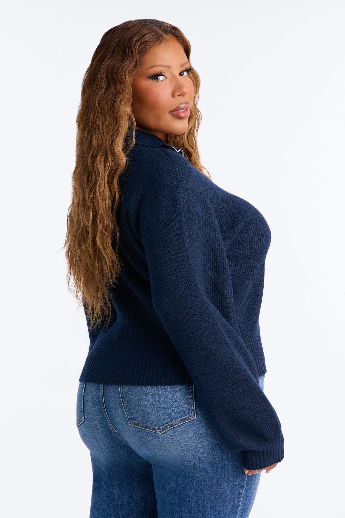 Tell Me About It Sweater - Navy.