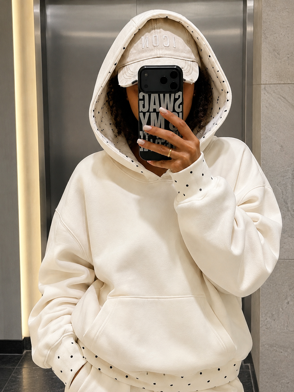 HOODIE POLKA DOT