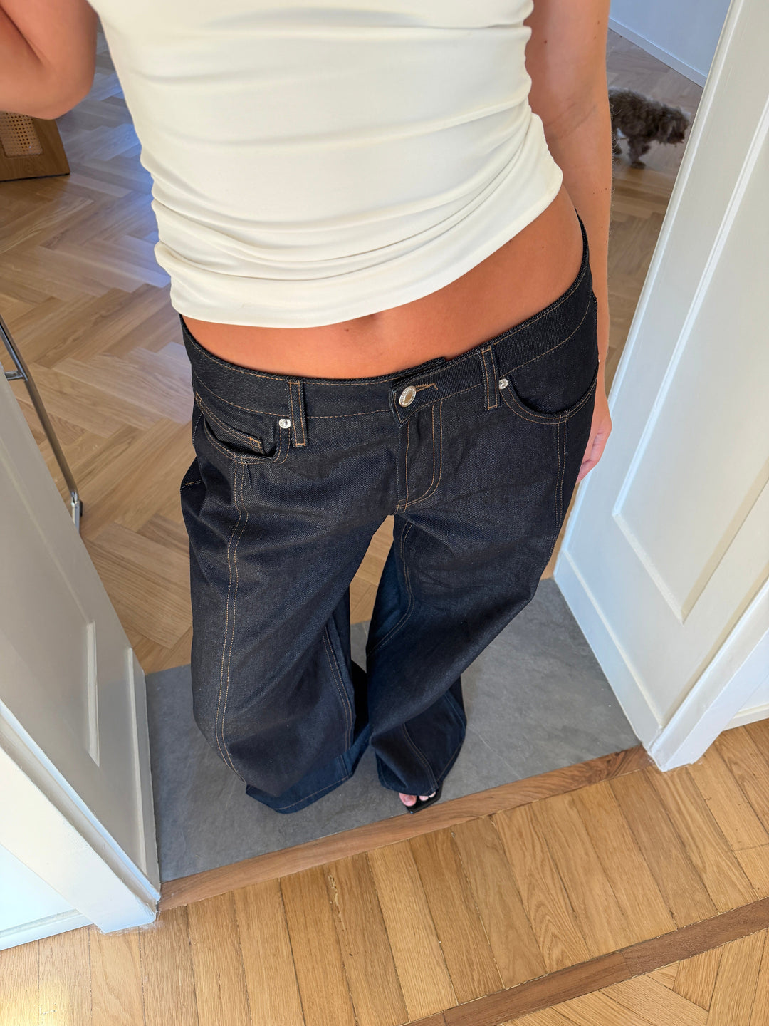 Estrid Baggy Jeans Dark Blue