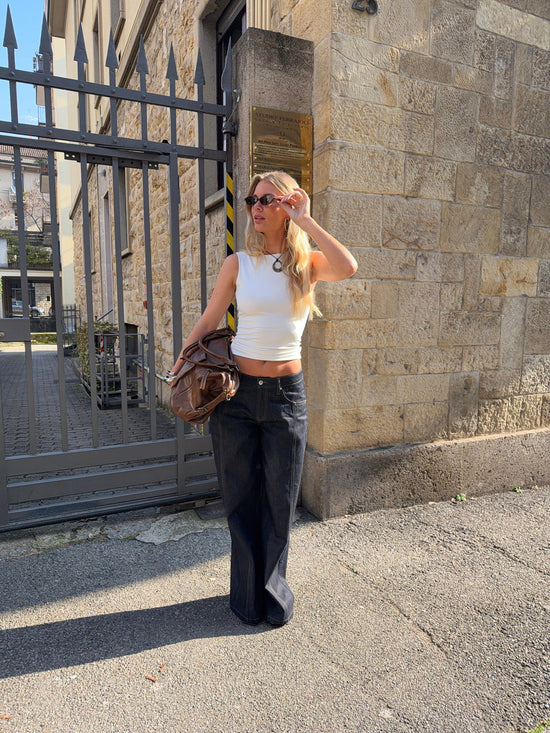 Estrid Baggy Jeans Dark Blue