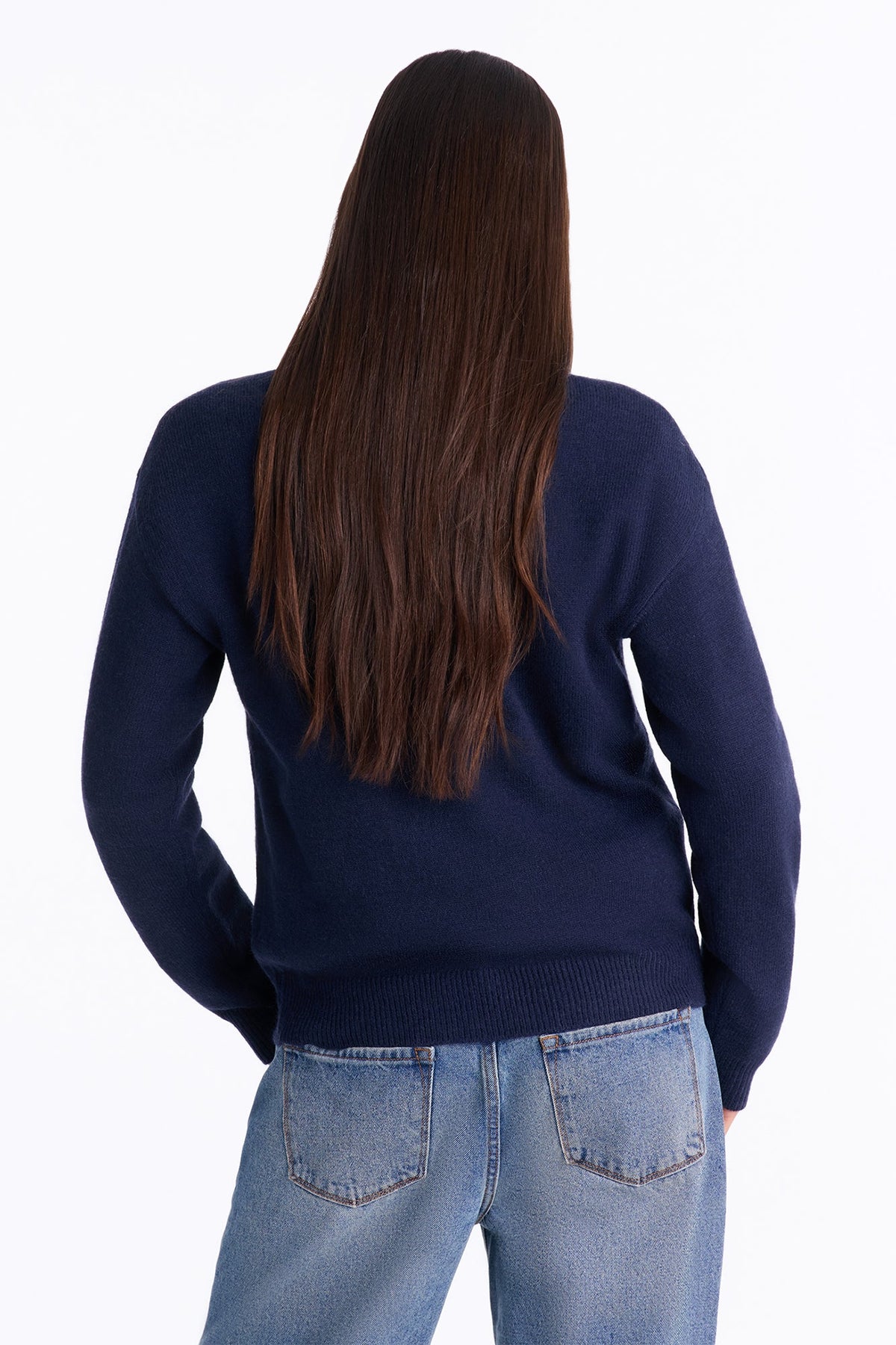 Bearly Yours Teddy Bear Pullover Sweater - Navy.