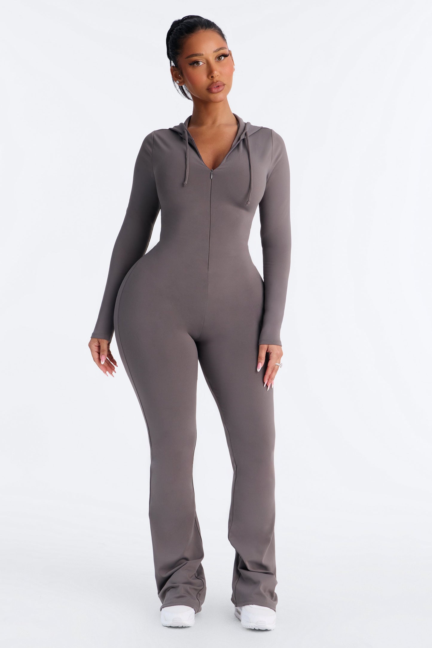 Mono Luna Zip Up - Carbón.