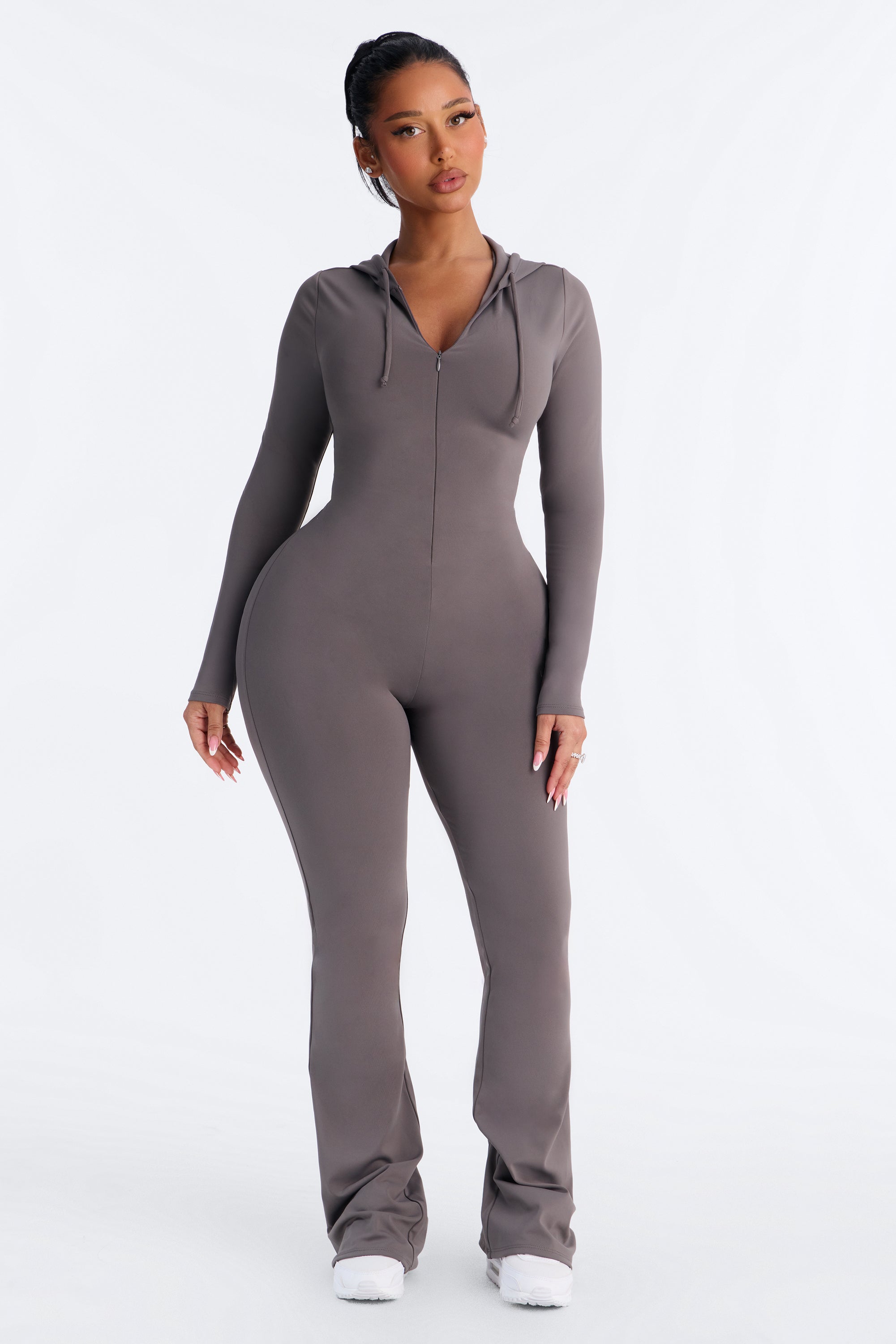 Mono Luna Zip Up - Carbón.