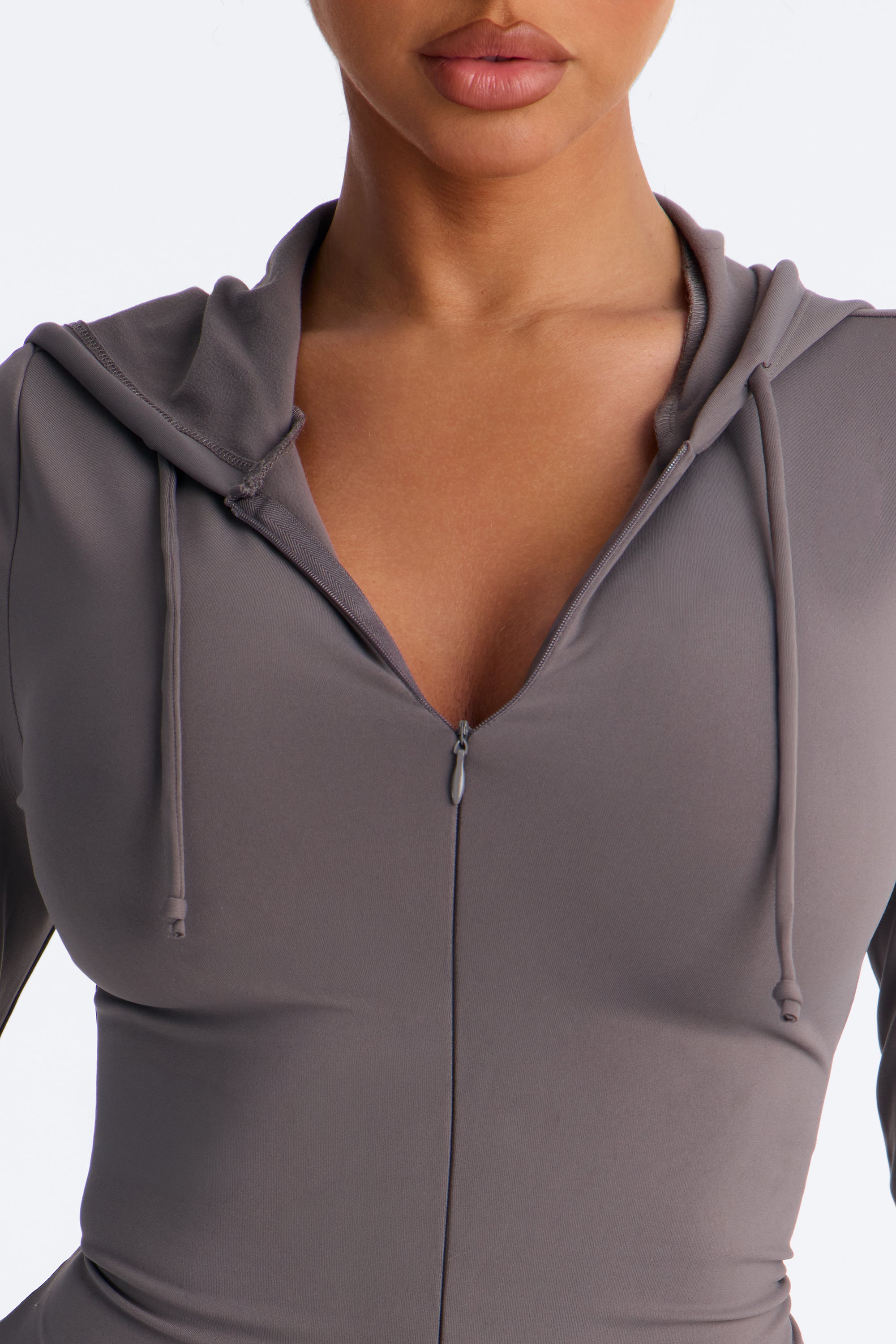 Mono Luna Zip Up - Carbón.