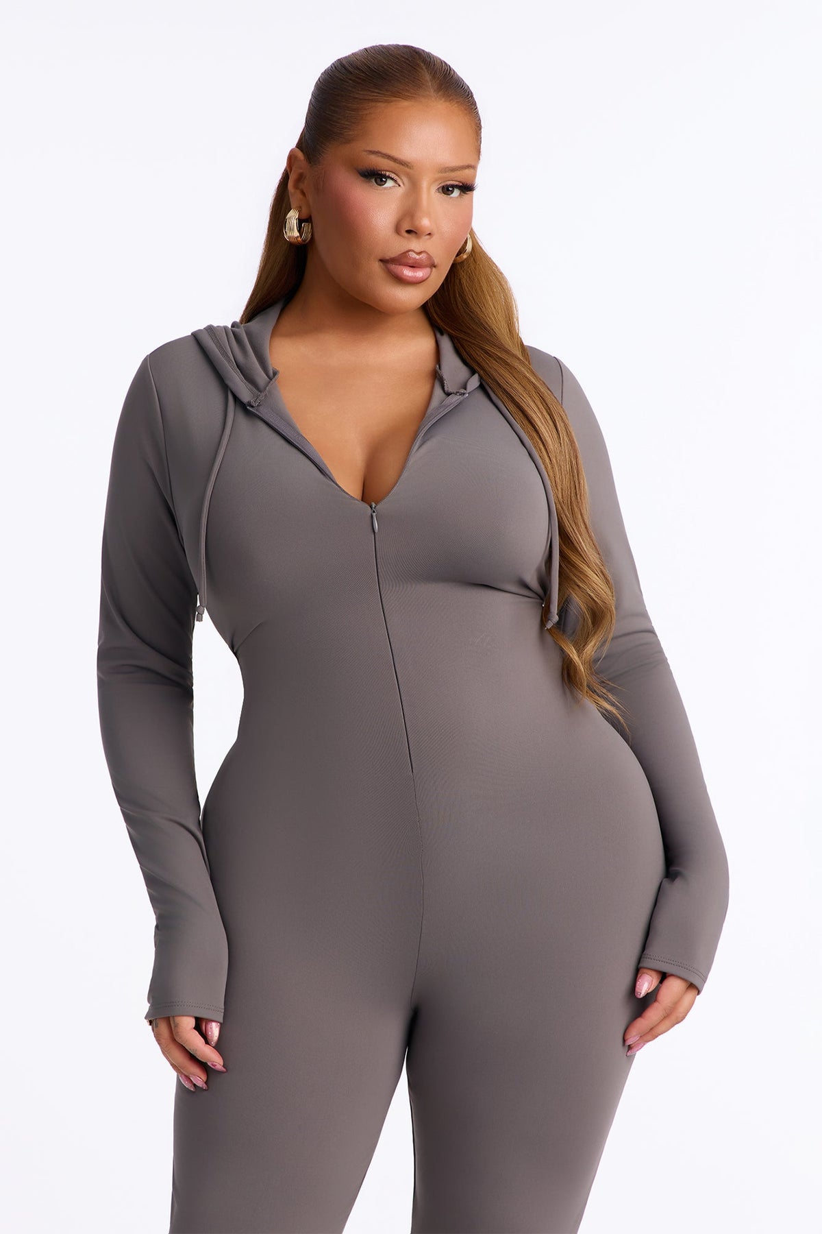 Mono Luna Zip Up - Carbón.
