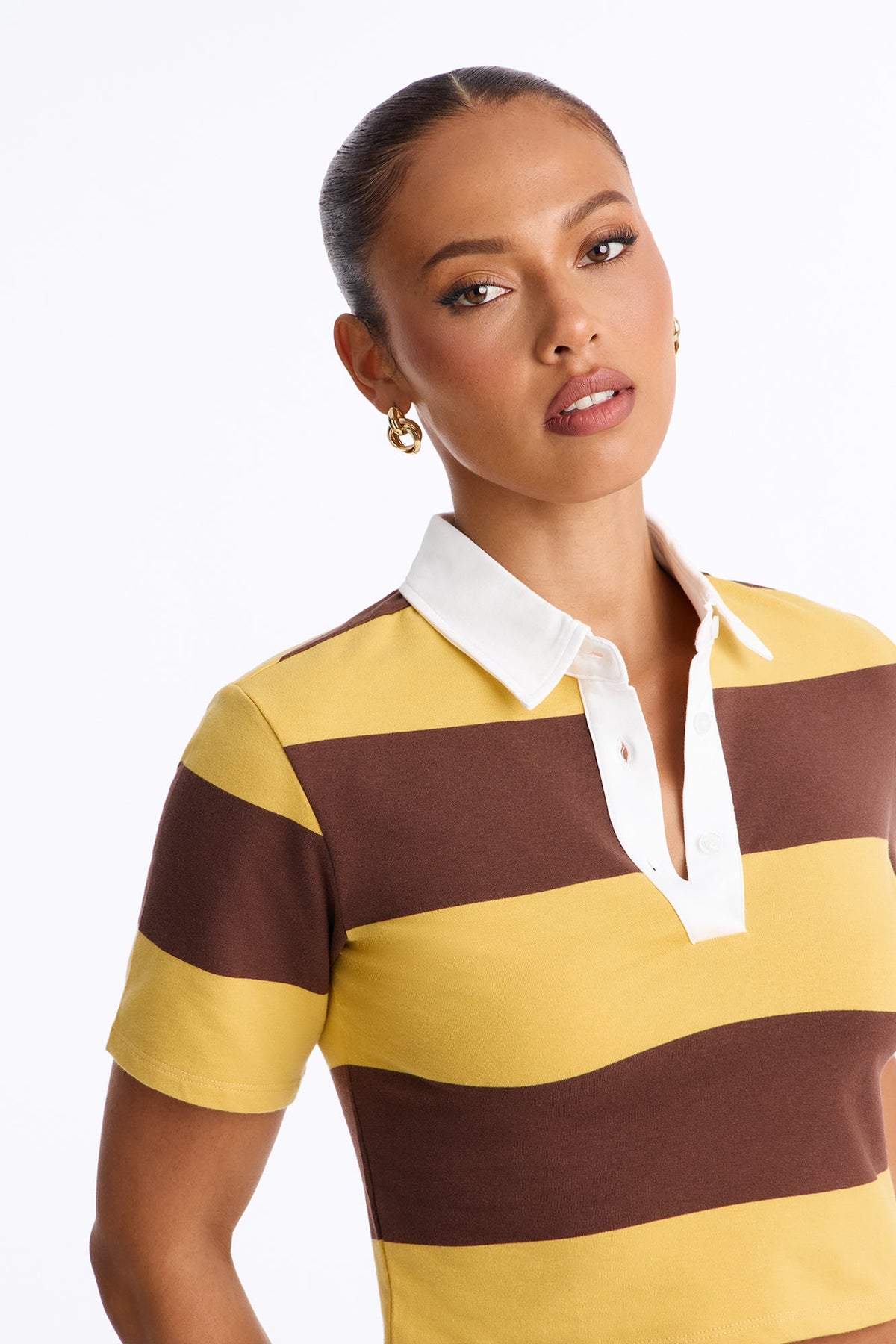 Sporty Era Polo Shirt - Mustard/combo.
