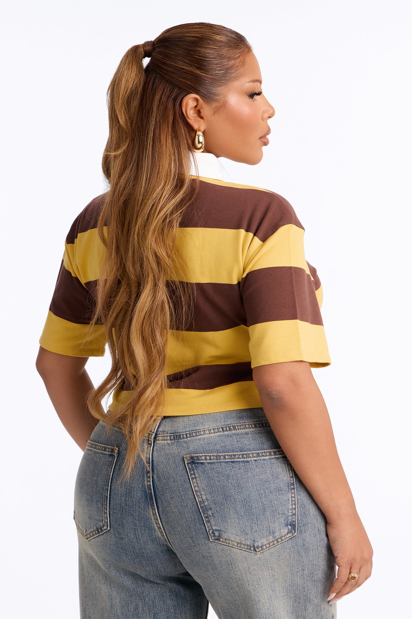 Sporty Era Polo Shirt - Mustard/combo.