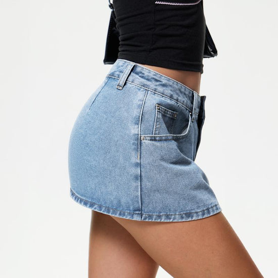 Push-up mini-skirt with BBL effect